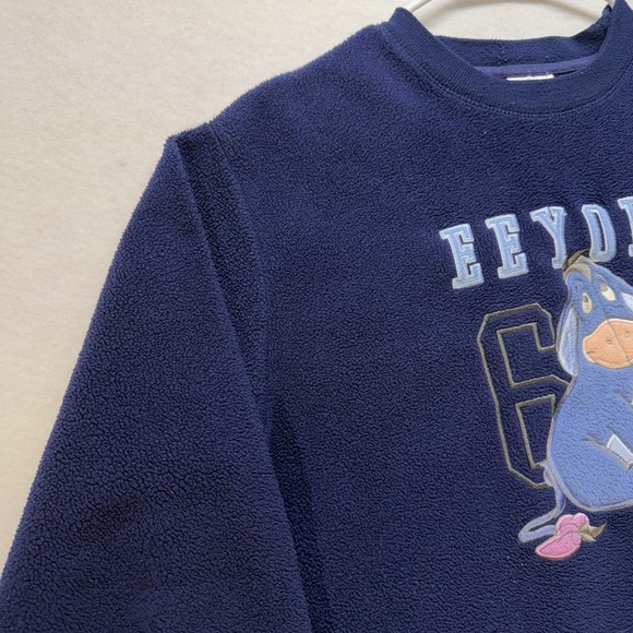 VINTAGE Disney Store Eeyore Mens M Blue Pullover Sweatshirt Winnie The Pooh 66 - Picture 5 of 16
